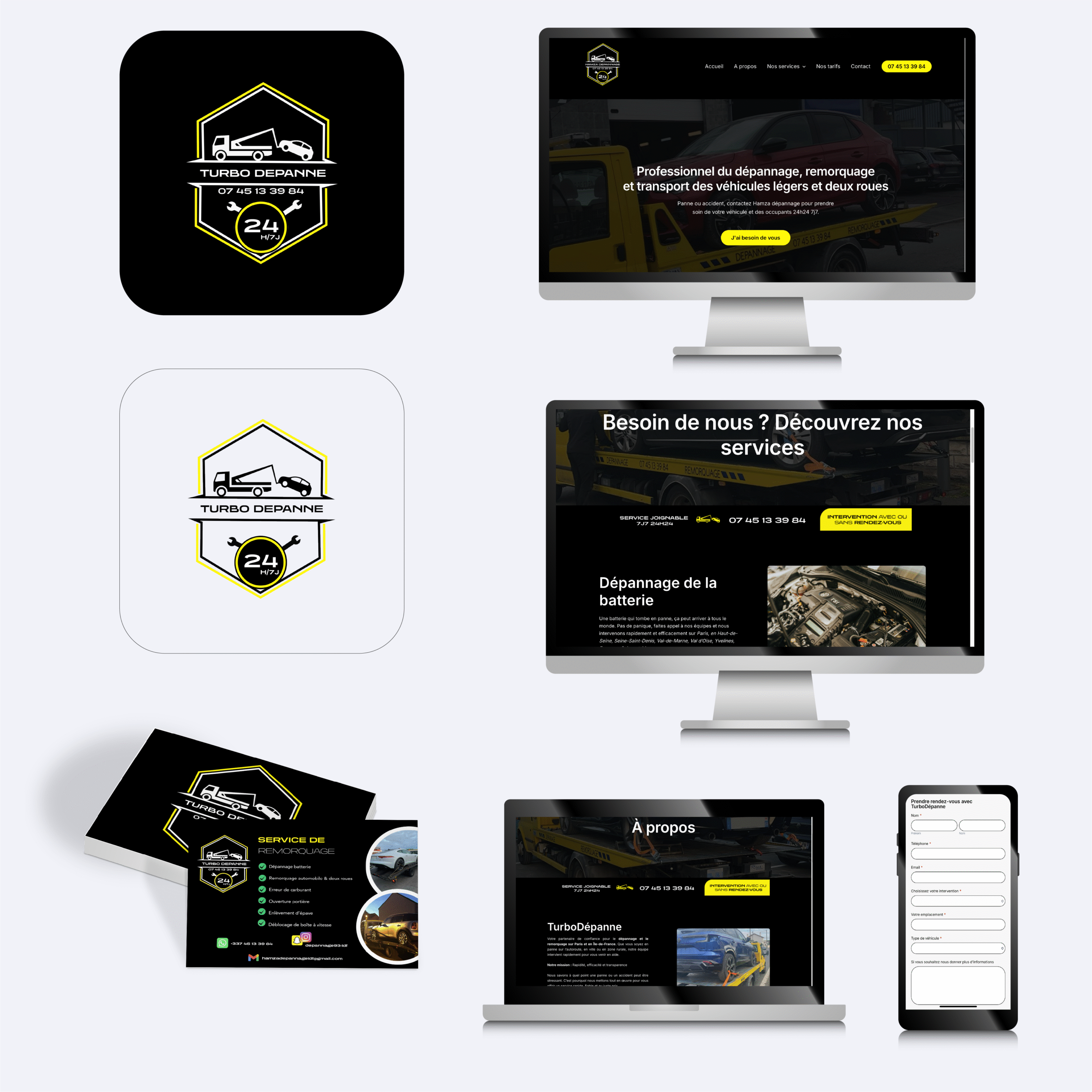 Site vitrine modèle 4-5 pages Barber